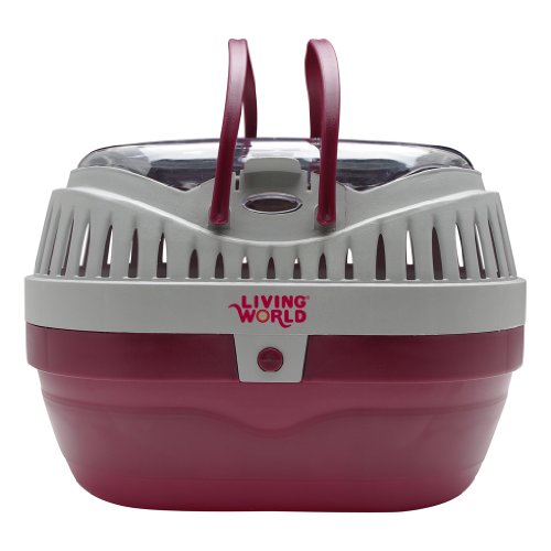 Living World Pet Carrier, Red/Grey, Only $10.69