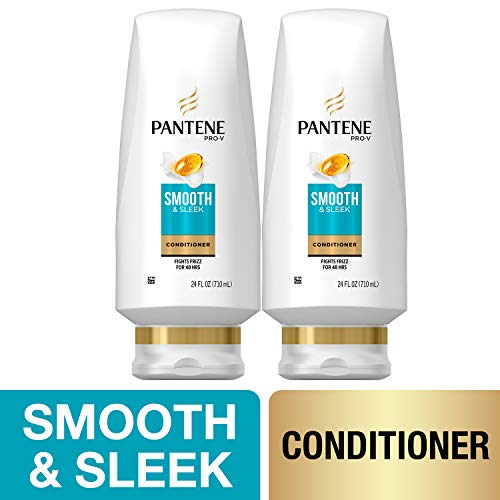 Pantene, Sulfate Free Conditioner, with Argan Oil, Pro-V Smooth and Sleek Frizz Control, 24 fl oz, Twin Pack, Only $7.79 after clipping coupon