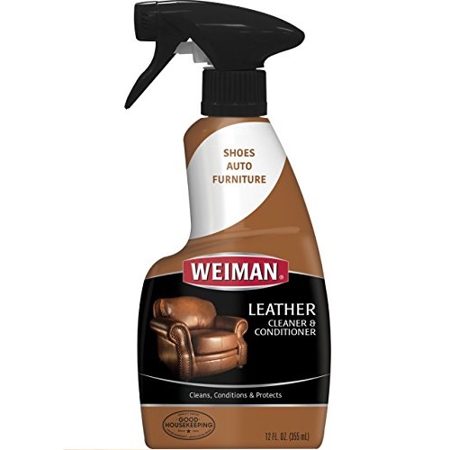 Weiman Leather Cleaner and Conditioner Trigger - 12 Ounce, Only $3.82