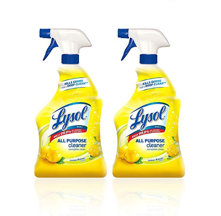 Lysol All Purpose Cleaner, Lemon Breeze, 32 Fl Oz(Pack of 2), only $7.38