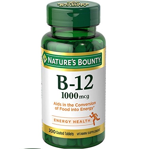 Natures Bounty Vitamin B-12 1000 Mcg Tablets, Value Size - 200 Ea, Only $7.68, free shipping