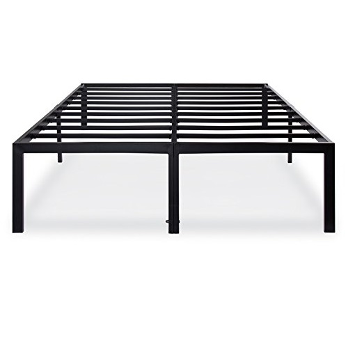 Olee Sleep 18 Inch Tall Heavy Duty Steel Slat/ Anti-slip Support/ Easy Assembly/ Mattress Foundation/ Maximum Storage/ Noise Free/ No Box Spring Needed, Black, Only $95.00, You Save $30.00(24%)