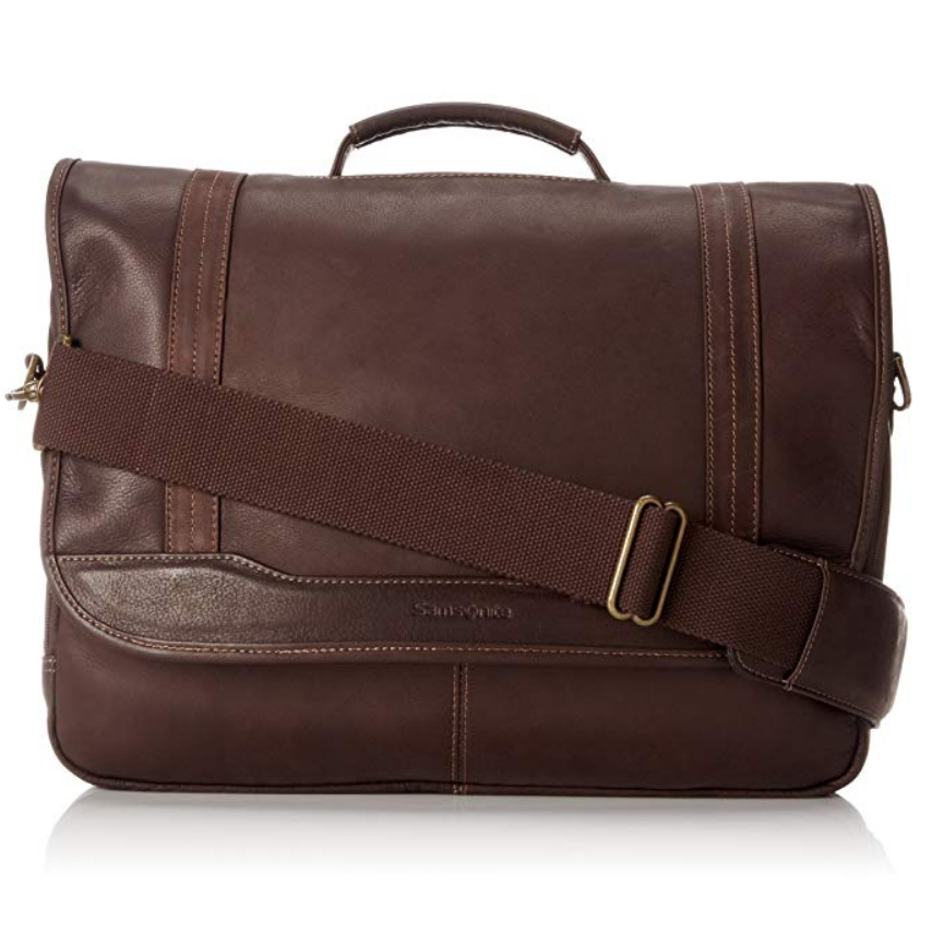 Samsonite Colombian Leather Flapover Briefcase $110.00 FREE Shipping