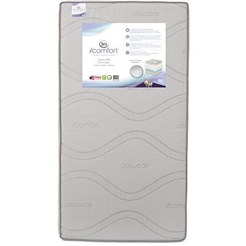 Serta iComfort Dawn Mist Firm Memory Foam Crib and Toddler Mattress | Waterproof | GREENGUARD Gold Certified (Natural/Non-Toxic), Only $174.99, free shipping