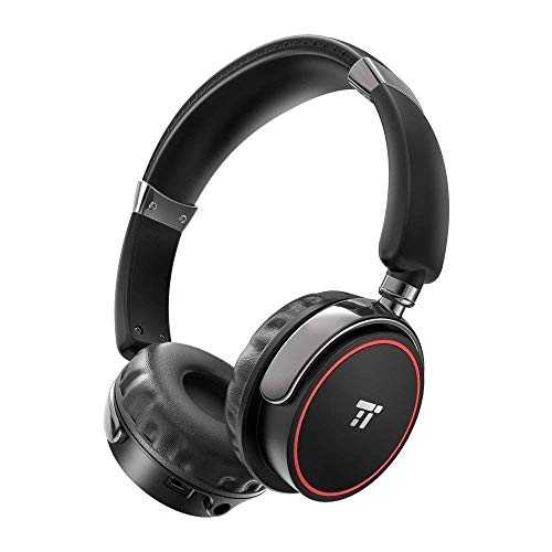 Bluetooth Headphones, TaoTronics Bluetooth Headphones with Dual 40 mm Drivers, On Ear Headphones with Soft Protein Ear Pads & 25 Hour Playtime, aptX, CVC 6.0 Noise Cancelling Mic, Only $12.99