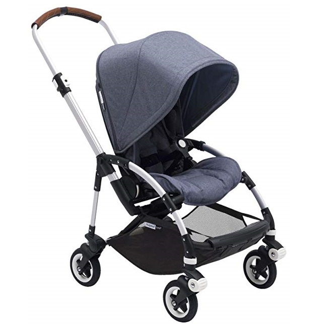 Bugaboo Bee5 Complete Stroller, Alu/Blue Mélange - Compact, Foldable Stroller for Travel and Urban Life. Easy to Steer on City Streets & Tight Turns!, Only $698.88, free shipping