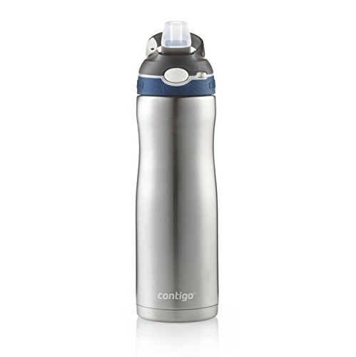 Contigo Stainless Steel Water Bottle | Vacuum-Insulated Water Bottle | AUTOSPOUT Ashland Chill Water Bottle, 20oz, Blue, Only $11.00