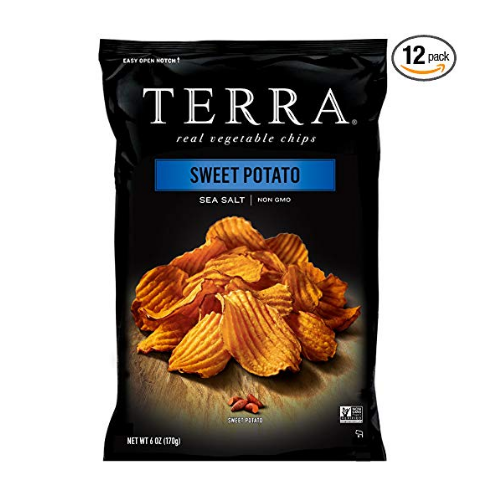 TERRA Sweet Potato Chips with Sea Salt, 6 oz. (Pack of 12) $26.78，free shipping