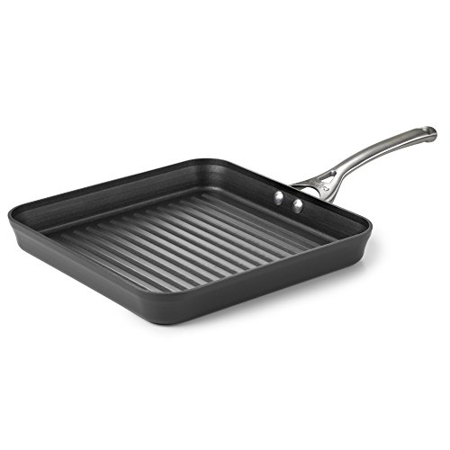 Calphalon Contemporary Hard-Anodized Aluminum Nonstick Cookware, Square Grill Pan, 11-inch, Black, Only $29.99, You Save $20.00(40%)