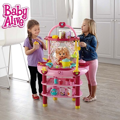 史低價！ Baby Alive 廚具和 娃娃大型玩具套裝，原價$49.99，現僅售$30.00，免運費