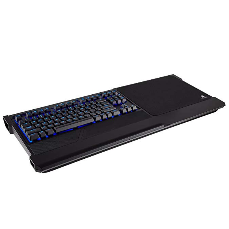 CORSAIR K63 Wireless Mechanical Keyboard & Gaming Lapboard Combo - Game Comfortably on Your Couch - Backlit Blue Led, Cherry MX Red - Quiet & Linear $129.99，free shipping