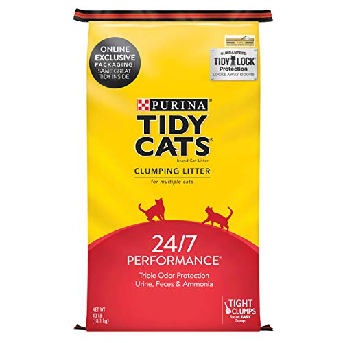 史低價！ Purina Tidy Cats 凝結貓砂，40lb，原價$19.99，現點擊coupon后僅售$13.99
