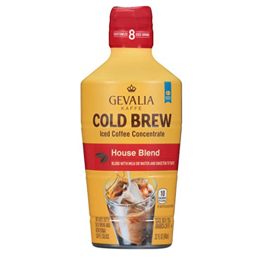 Gevalia Cold Brew House Blend Iced Coffee Concentrate (32oz Bottle)  only $5.62