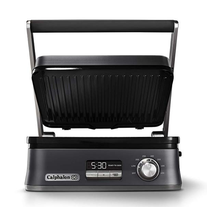 Calphalon Even Sear Indoor Electric Multi-Grill, Dark Stainless Steel $59.99, free shipping