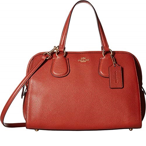 COACH Women's Pebbled Nolita Satchel Terracotta One Size, Only $99.99, free shipping