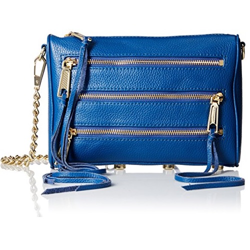Rebecca Minkoff Mini 5 Zip, Navy, Only $64.62, free shipping