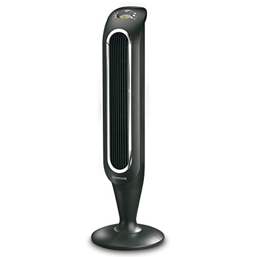 Honeywell Fresh Breeze Tower Fan with Remote Control HYF048 Black with Programmable Thermostat, Timer Shut-Off Function & Dust Filter, Only $65.99,