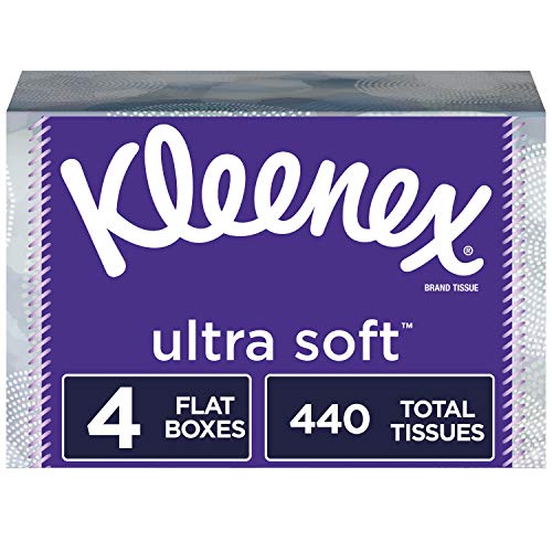 Kleenex Ultra Soft Facial Tissues, 110 Tissues per Box, 4 Pack (440 Tissues Total), Only $5.97