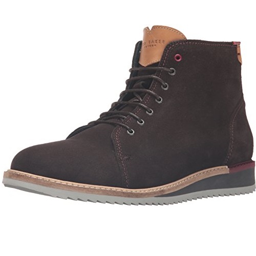 Ted Baker Men's Odaire Combat Boot, Dark Brown Suede, 8 M US, Only $49.80, free shipping