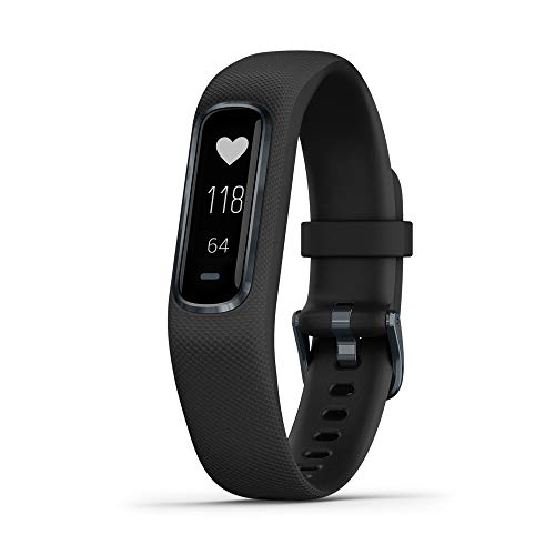 Garmin vívosmart 4, Activity and Fitness Tracker w/Pulse Ox and Heart Rate Monitor, Midnight w/Black Band, Only $98.81