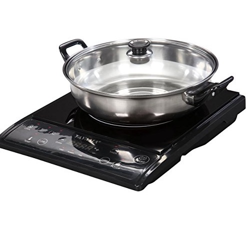 Tayama TIH-1500X Induction Cooker with Cooking Pot, Portable, Black, Only $40.43, You Save $39.56(49%)
