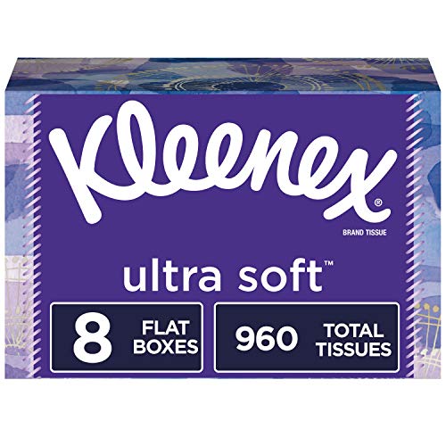 Kleenex Ultra Soft Facial Tissues, 8 Flat Boxes, 120 Tissues per Box (960 Tissues Total), Only 	$11.78