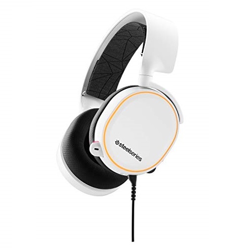 SteelSeries Arctis 5 (2019 Edition) RGB Illuminated Gaming Headset with DTS Headphone:X v2.0 Surround for PC and PlayStation 4 - White, Only $71.99, free shippiong