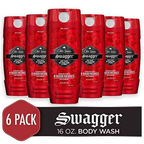 Old Spice Men's Body Wash, Swagger Scent, Red Collection 16 Fluid Ounce (Pack of 6), Only $14.53