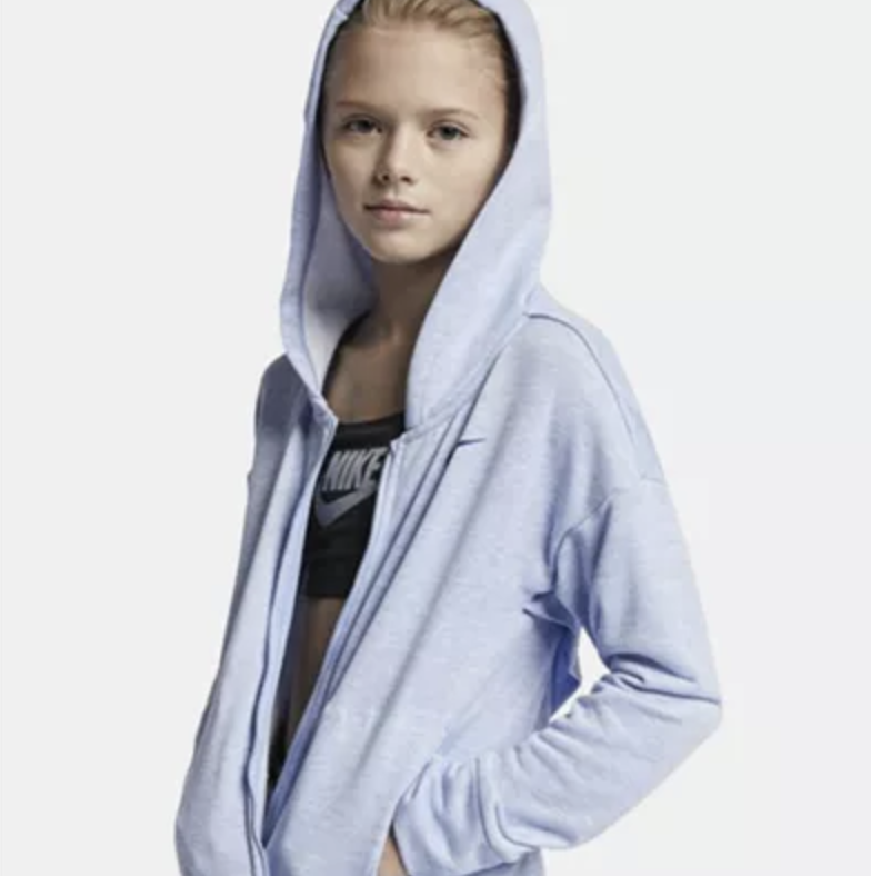 macys.com 现有 Nike 女大童拉链训练外套 3色选 码全 ，原价$50， 现仅售$19.93
