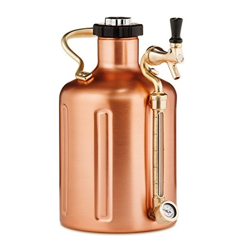 GrowlerWerks uKeg 128 oz Pressurized Growler for Craft Beer - Copper, Only $129.99, You Save $99.01(43%)