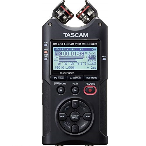 史低价！Tascam DR-40X 四轨道 便携式数码录音笔，原价$199.99，现仅售$154.99，免运费