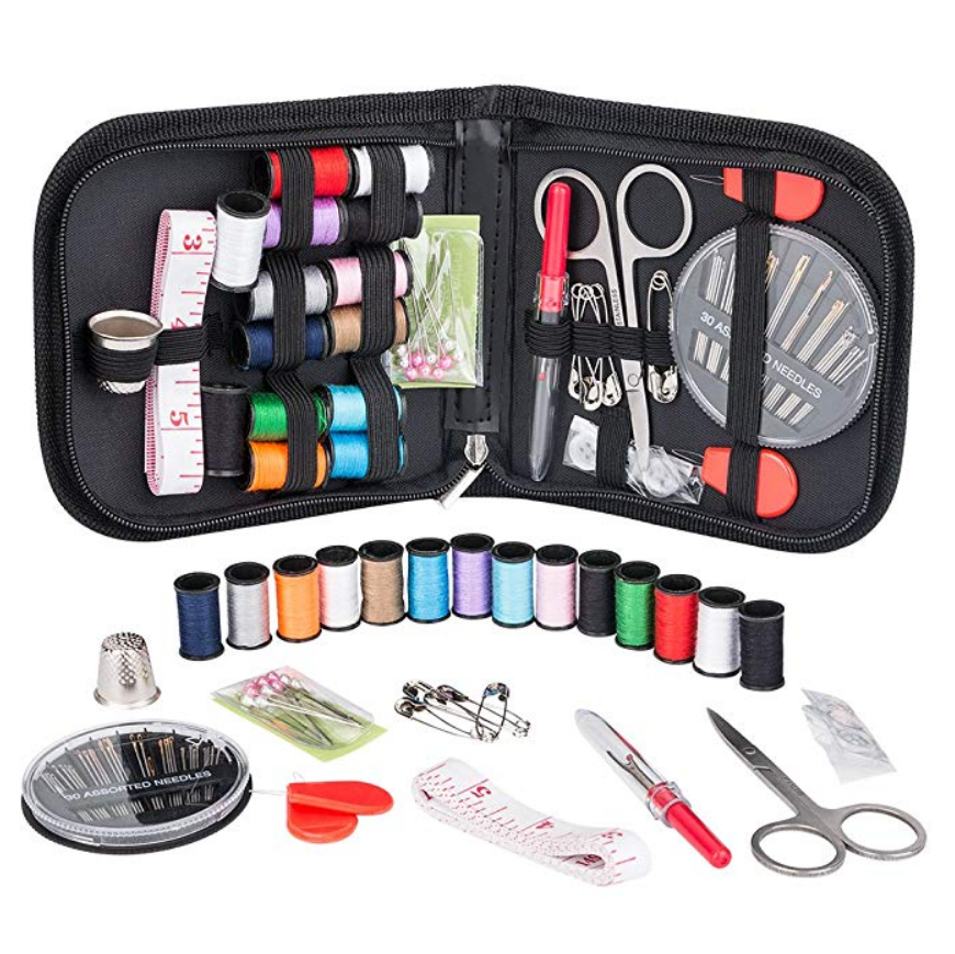 Coquimbo Sewing Kit for Traveler, Adults, Beginner, Emergency, DIY Sewing Supplies Organizer Filled with Scissors, Thimble, Thread, Sewing Needles, Tape Measure etc, only  $6.89