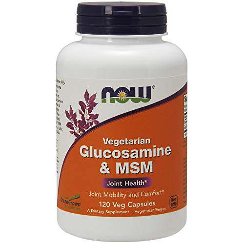 NOW Foods Supplements, Glucosamine & MSM (Not Shellfish Derived), Vegetarian , 120 Veg Capsules, Only $9.49 after clipping coupon