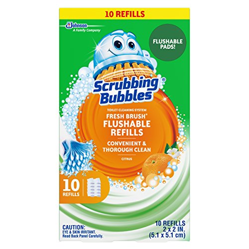 Scrubbing Bubbles Fresh Brush Toilet Cleaning System, Flushable Refill, 10 ct, Only $3.27, free shipping after using SS
