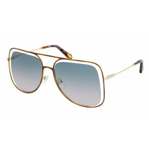 CHLOE Green to Rose Gradient Square Ladies Sunglasses Item No. CE130S24057, only $79.99, free shipping