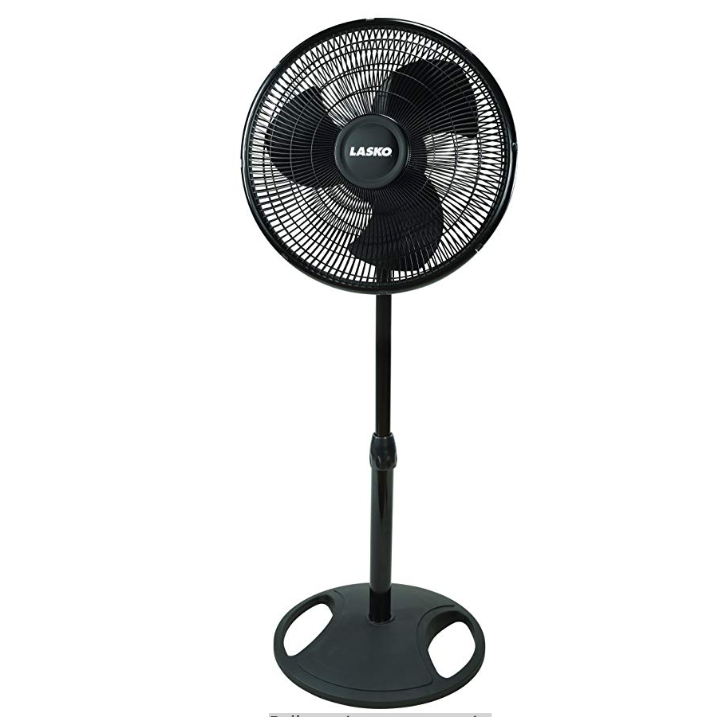 Roll over image to zoom in Lasko FBA 2521 Oscillating Stand Fan, 16-Inch, Black, 1-Pack, only $20.15
