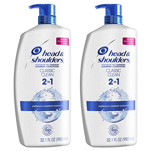 Head and Shoulders Shampoo and Conditioner 2 in 1, Anti Dandruff Treatment, Classic Clean, 32.1 fl oz, Twin Pack, Only $16.43 , free shipping