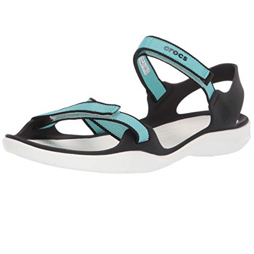 Crocs 女款 Swiftwater 沙滩凉鞋，原价$44.99，现仅售$19.89