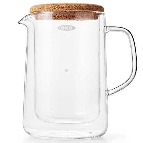 史低價！OXO Good Grips 雙層真空玻璃水壺咖啡壺，現僅售$23.99