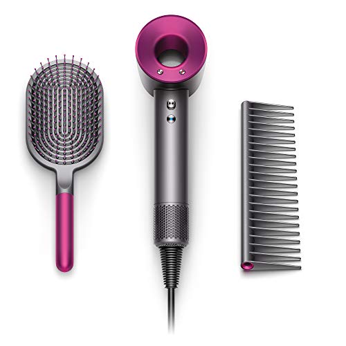 Dyson Supersonic Hair Dryer Special Edition-Complimentary Gift Set Designed Paddle Brush and Comb, Iron/Fuchsia (w), Only $399.99, free shipping