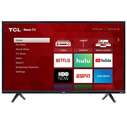 TCL 32S325 720p 32吋 Roku 智能电视机，原价$143.72，现仅售$112.88，免运费
