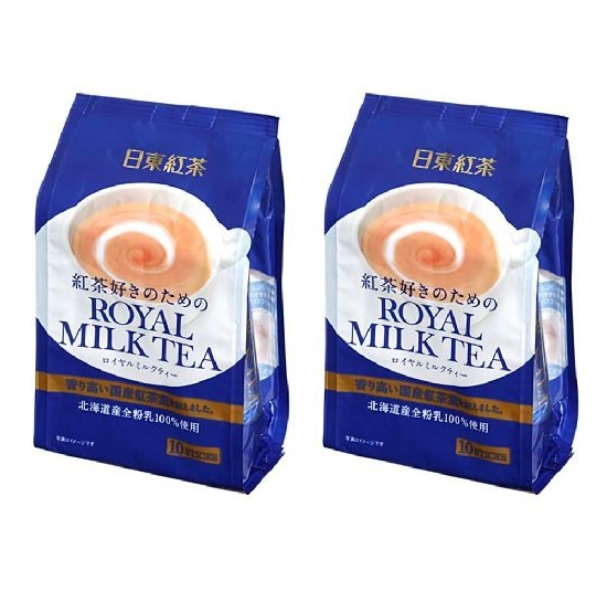 TWIN Pack Royal Milk Tea Hot Cold Nitto Kocha 10 Pouch Pack (total 20 pouch), Only $10.00