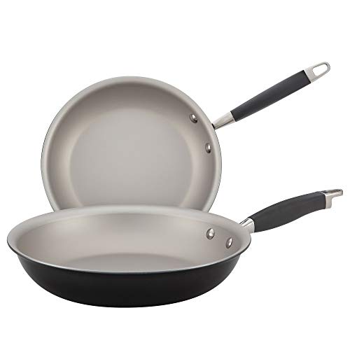 Anolon Advanced Hard-Anodized Nonstick French Skillet (10 & 12 - inch, Pewter), Only $21.63