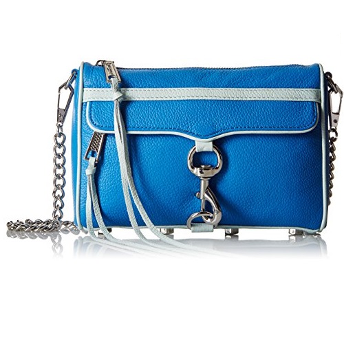 Rebecca Minkoff Mini Mac With Contrast Trim, Bright Royal/Light Mint, Only $62.14, free shipping