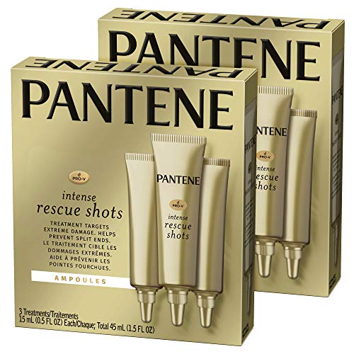 Pantene, Rescue Shots Hair Ampoules Treatment, Intensive Repair of Damaged Hair, Pro-V, 0.5 fl oz (3 Count), Twin Pack, Only $9.94, You Save (%)
