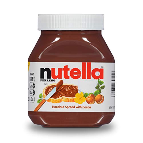 Nutella Chocolate Hazelnut Spread美味榛子可可味面包涂抹酱，26.5  oz，现点击coupon后仅售$6.38，免运费！