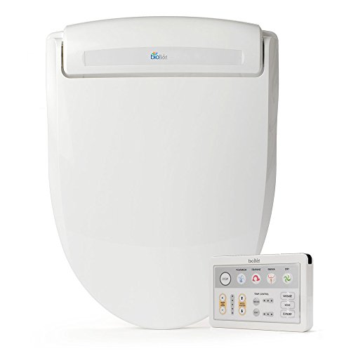 Bio Bidet Supreme BB-1000 Round White Bidet Toilet Seat Adjustable Warm Water, Self Cleaning, Wireless Remote Control, Posterior and Feminine Wash, Only $269.00