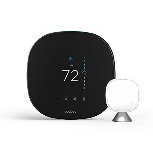 ecobee SmartThermostat with Voice Control, Black, Only $199.00 free shipping