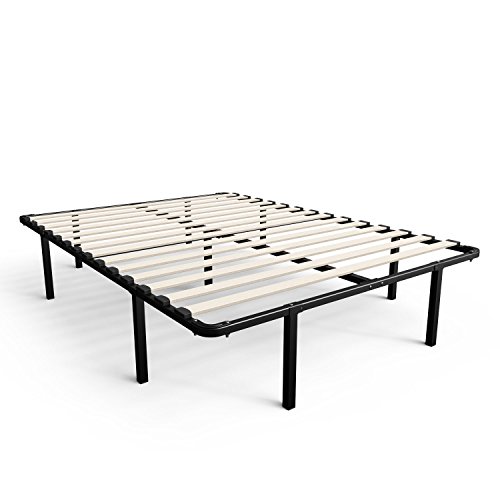 史低價！Zinus Full尺寸鋼木結構床架，原價$72.99，現僅售$47.26 ，免運費！