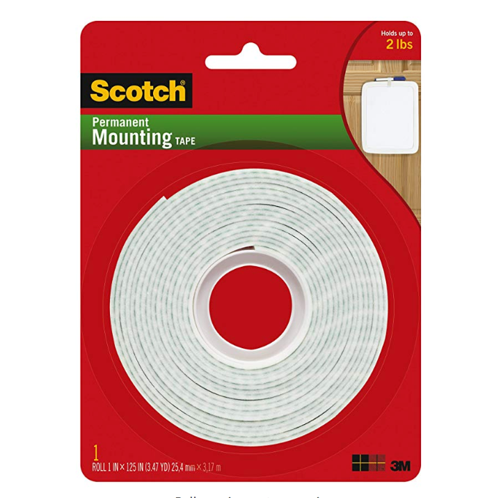 Scotch Permanent Mounting Tape, 1 Inch x 125 Inches only $5.67